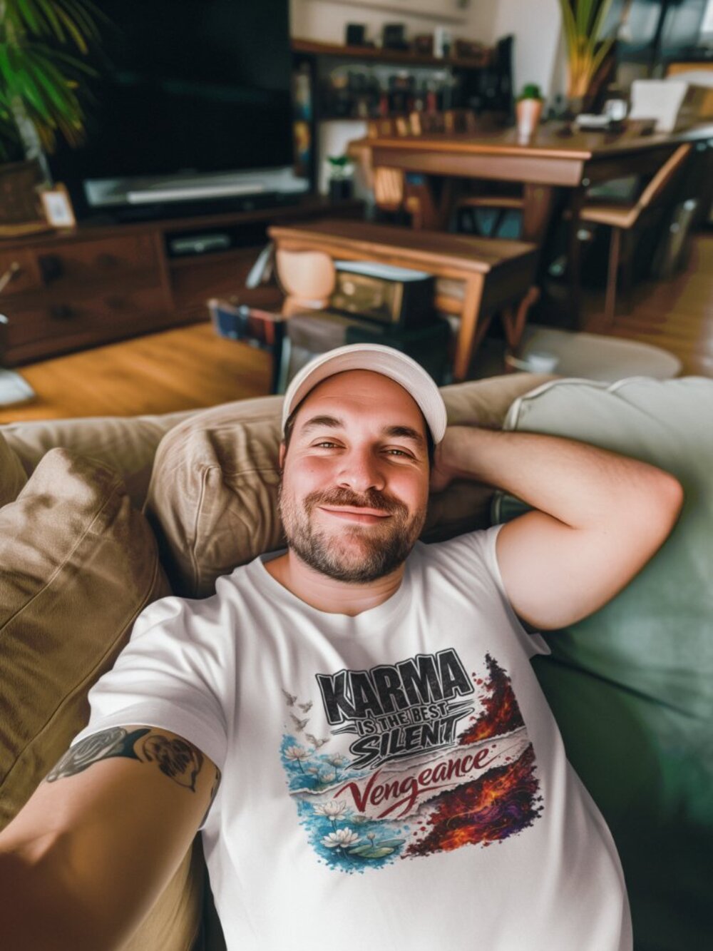 Karma Is the Best Silent Vengeance T-Shirt - Picture 7 of 12
